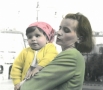Mamma ed Elena in piazza Statuto, 1968